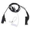 0.9m Walkie Talkie Earpiece with PTT Buttons, Clear Acoustic Tube Transparent Earbuds for Security Door Supervisor view 1