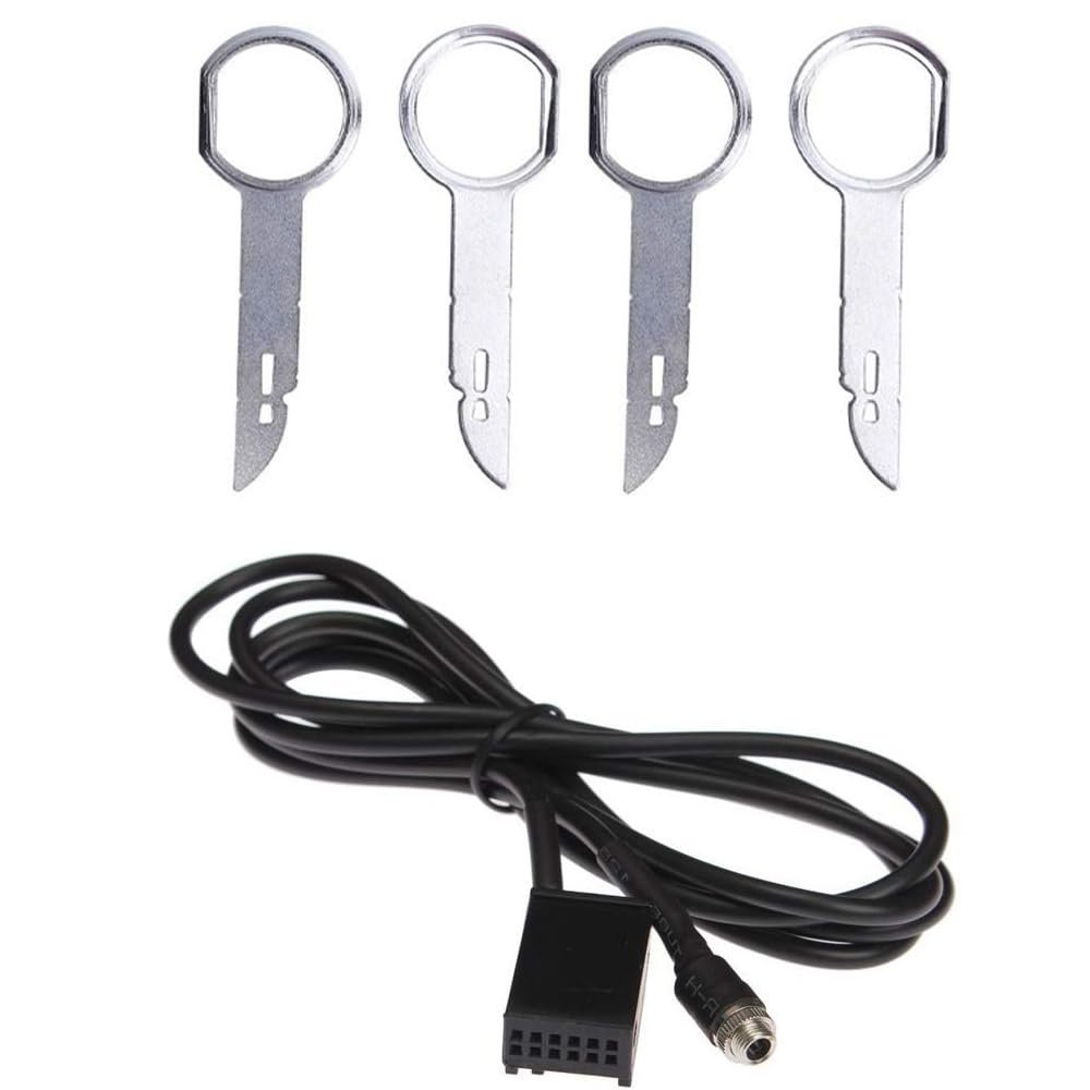 Karlass 6000CD AUX Cable Adapter CAR Audio Cable for F-O-RD FIE-STA Focus Mondeo Fusion