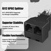 Uvital RJ12 6P6C 3 Female Telephone Line Splitters, Phone Jack Splitter, Telephone Landline Cable Connector and Separator(Black, 30 Pack) view 2