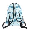 senya Lovable Dolphins Backpack Water-Resistant Lightweight Bookbags Travel Bag with Mesh Side Pockets view 4