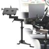 MELIPRON Truck Laptop Mount Fit for 15-25 Ford F150, 17-25 F250, F350, F550, No-Drilling Vehicle Computer Stand for Passenger Seat, Adjustable Height, 2 Built-in Cooling Fans view 1