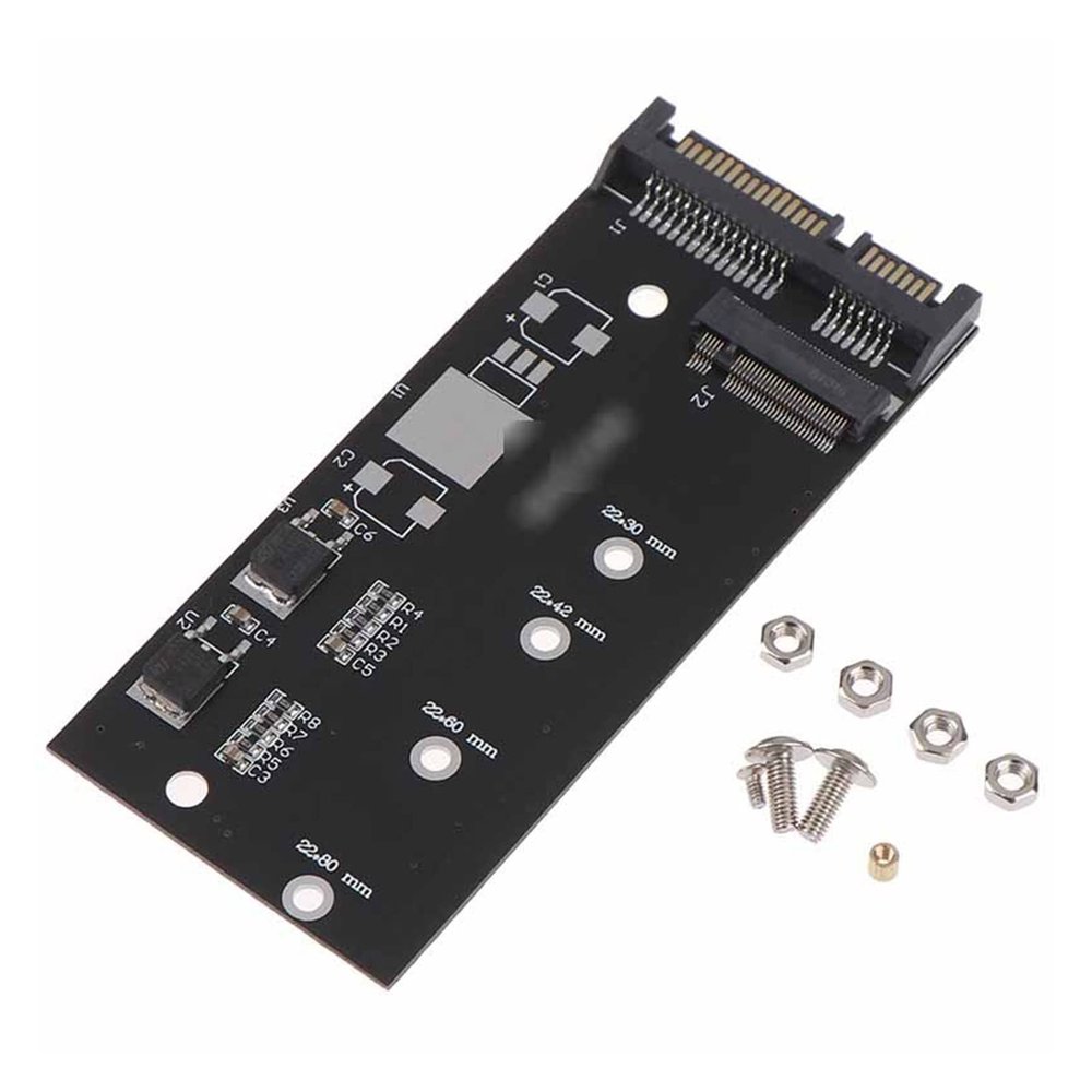 Adapter Raiser M2 to Adapter M.2 to Adapter M.2 NGFF Converter 2.5" SATA3 Card B Key Compatible with 2230-2280 M2 SSD
