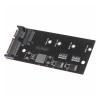 Adapter Raiser M2 to Adapter M.2 to Adapter M.2 NGFF Converter 2.5" SATA3 Card B Key Compatible with 2230-2280 M2 SSD view 2