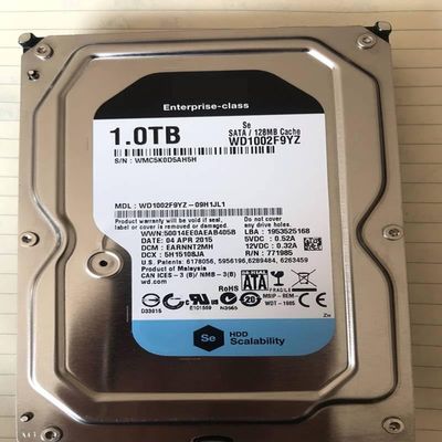 HDD for Black/Gold 1TB 3.5" SATA 6 Gb/s 128MB 7200RPM for Internal HDD for Enterprise Class HDD for WD1002F9YZ
