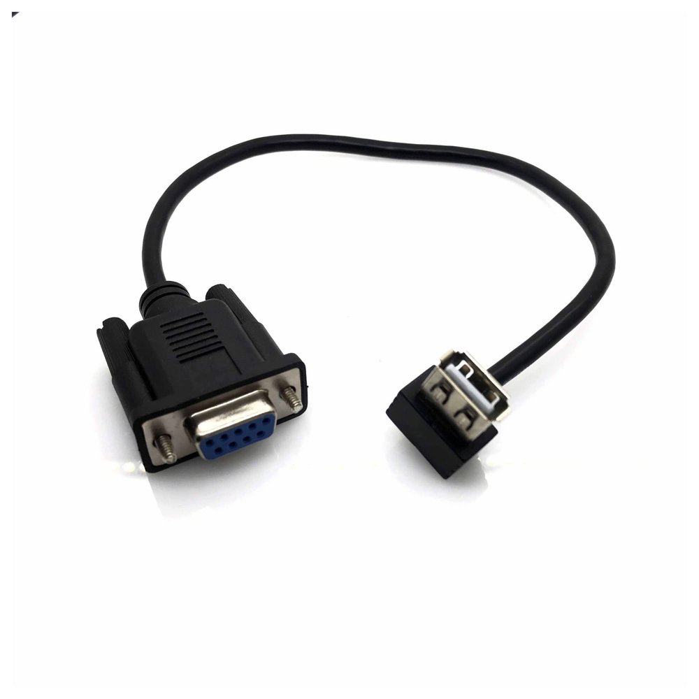 RS232 DB9 Female to USB 2.0 A Female Serial Cable Adapter Converter 8" Inch 25cm