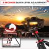 IFOOTAGE 65 "Carbon Fiber Video Tripod and Tripod Set, Professional Camera Tripod 3 Section with Center bar, Portable Travel Tripod kit, Compatible with Canon, Nikon, Sony DSLR Video Camera Antelopes view 2