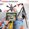 IFOOTAGE 65 "Carbon Fiber Video Tripod and Tripod Set, Professional Camera Tripod 3 Section with Center bar, Portable Travel Tripod kit, Compatible with Canon, Nikon, Sony DSLR Video Camera Antelopes view 3