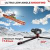 IFOOTAGE 65 "Carbon Fiber Video Tripod and Tripod Set, Professional Camera Tripod 3 Section with Center bar, Portable Travel Tripod kit, Compatible with Canon, Nikon, Sony DSLR Video Camera Antelopes view 4