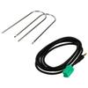 Karlass 3.5mm Audio MP3 1.5m Aux Input Adapter Cable Lead AUX Cable for Ren-Ault Car Audio Parts for Ren-Ault Clio Megane Laguna Espace Ka-ngoo Sce-nic with 2 U Style Release Keys view 1