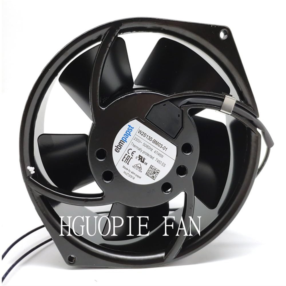 HGUOPIE for Ebm papst W2S130-BM03-01 Axial Fan 230VAC 47/46W 7450ES Control Cabinet Fan