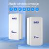 KuWFi 300Mbps Outdoor Wireless Bridge Kit - 1KM Long Range Point to Point System for CCTV, Starlink Signal Extension & Network Backbone, with 100Mbps Port, 2.4Ghz CPE view 2