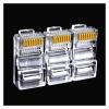 100PCS/lot RJ-45 Ethernet Cables Module Plug Network Connector Compatible with UTP Cat5 Cat5e RJ45 Network Cable Crystal Heads 8P8C view 4
