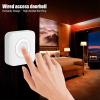 DC 12V Wired Doorbell Alarm with Clear Ding Dong Sound for Home Office Access Control System, ABS Plastic, Black, 1 Pack, Wallmounted or Adhesive Paste view 4