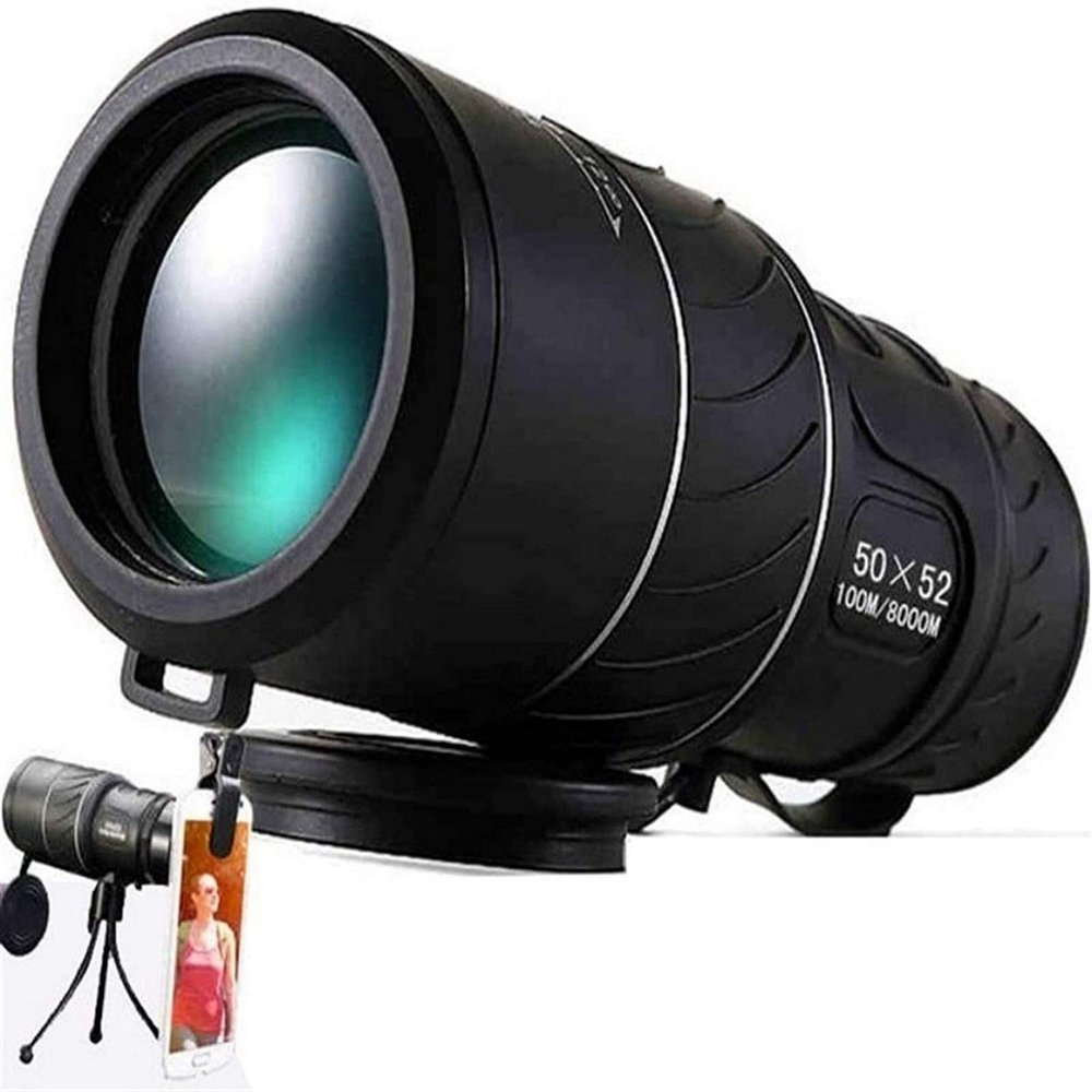 GeRRiT Monocular Telescope,50x52 Dual Focus Zoom Optic Lens Monocular Telescope Binoculars Multi Coating Lenses Dual Focus Optic Lens Day Clear