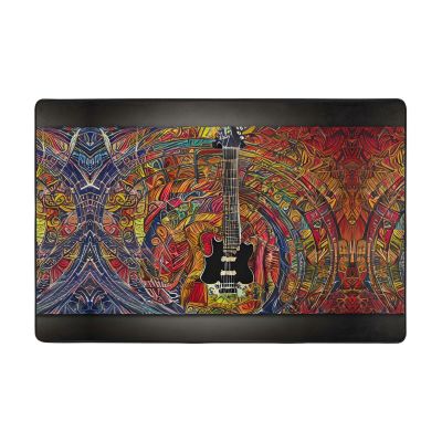 Color Acoustic and Guitar Print Home Decor Rugs, for Living Room Kitchen Non-Slip Floor Carpet Ultra Soft Bedroom Rugs