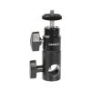 CAMVATE Light Stand Mount + Super Clamp Articulated Mini Ball Head + 1/4" Male to 1/4" Male & 1/4" Male to 3/8" Male view 2