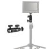 CAMVATE Light Stand Mount + Super Clamp Articulated Mini Ball Head + 1/4" Male to 1/4" Male & 1/4" Male to 3/8" Male view 4