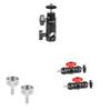 CAMVATE Light Stand Mount + M4 Thumb Screw Button Head Cap Screw + Universal Magic Arm view 1