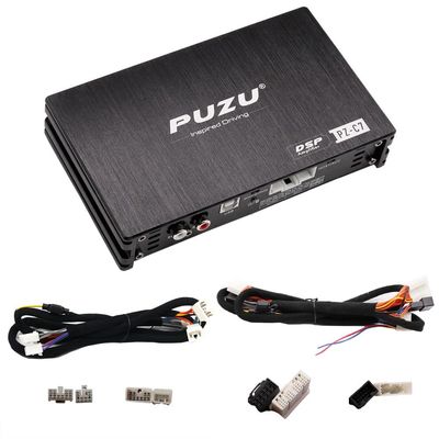 PZ-C7 DSP Car Audio Digital Signal Processor Suitable for 2005-2025 Toyota Wiring Harness Plug & Play Installation Car Radio Sound Upgrade 4ch to 6ch DSP Equalizer Amplifier Support APP/PC/Bluetooth