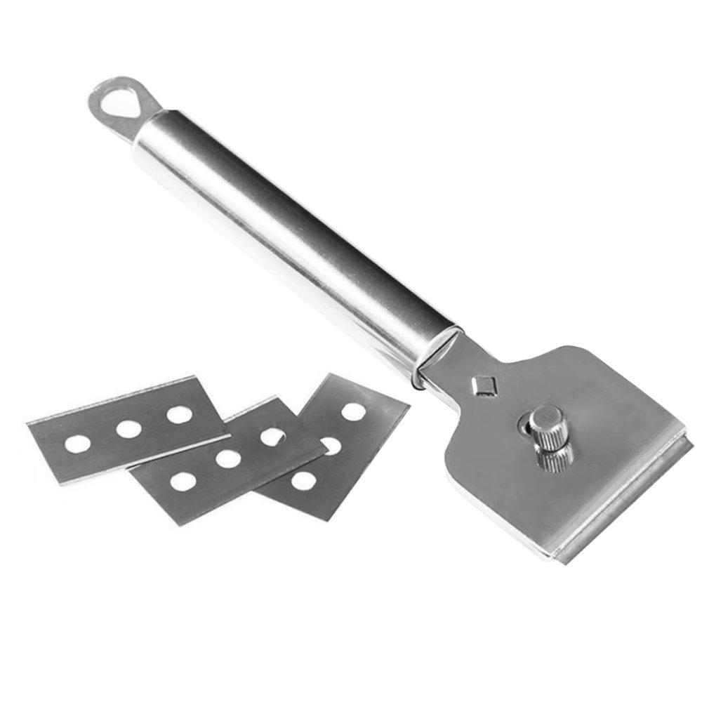 Didiseaon Cleaning Scraper Tool Double-Sided Floor Wall Cleaning Multi-Tool for Kitchen Bathroom Glass Sticker Removal