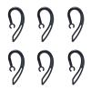YNIBST Replacement Ear Hooks for Walkie Talkie Bluetooth Headset,Flexible Two Way Radio Earpiece Small Clamp Ear Loop Clips (Black, Set of 6) view 1