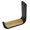 Headset Holder Headphone Stand Bracket Easy Install Anti Slip Space Saving Multifunctional Headphone Hanger Display Stand Desk Hook Wall Mounted Headset Holder (Color : Black) view 2