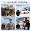 Parsonver Built-in GPS Smart Watch for Men Women with Bluetooth Calling, GPS Fitness Activity Tracker 100+ Sport Modes, Heart Rate Sleep Monitor, Waterproof Pedometer for Android & iPhone(Two Bands) view 4