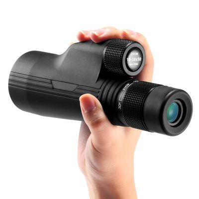 Monocular Telescope, 10-30x50 High Power Monocular Low Night Vision, Waterproof Zoom Monocular for Adults Bird Watching Hiking Traveling Concert Sport Game