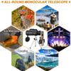 Starry Sky Monocular Telescope, Clear Night Vision with Adjustable Tripod for Mobile Phone Bird Watching Hunting Hiking Camping Travelling, Monocular 40x60 BAK4 High Power Waterproof Low Light - view 4