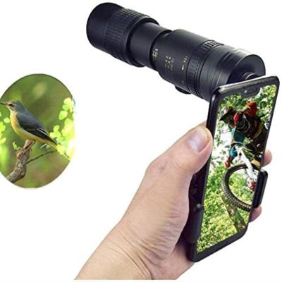 Monocular 10-300x40mm Super Telephoto Zoom Monocular Telescope, High Definition Monocular Telescope for Waterproof Travel Camping Beach Bird Watching