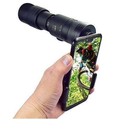 Telescope Zoom Telescope Waterproof for Birdwatching Monocular High Power 1 * 300 * 40+Bracket+Clip,with Smartphone Holder & Tripod,4K 10 300X40Mm Super Telephoto Zoom Monocular Telescope Portabl