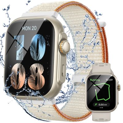Parsonver Built-in GPS Smart Watch for Women Men with Bluetooth Calling, GPS Fitness Activity Tracker 100+ Sport Modes, Heart Rate Sleep Monitor, Waterproof Pedometer for Android & iPhone(Two Bands)