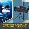Monocular Telescope, High Magnification 4060 Adult Monocular with Mobile Phone Holder Tripod BAK4 Prism FMC Lens Handheld Monocular Telescope Suitable for Bird Watching Concert Trip view 3