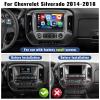 2+64G Android 13 Car Stereo for Chevrolet Silverado GMC Sierra 2014-2018,Wireless CarPlay & Android Auto Radio, Support GPS Navigation Bluetooth 10.1Touchscreen Mirror Link FM WiFi Backup Camera Mic view 2
