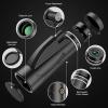 Monocular Telescope, 1250 High-Power Prism HD Bifocal Monocular Telescope Portable Waterproof Anti-Fog Monocular Telescope with Smart Phone Holder Tripod Suitable for Bird Watching Camping Trip view 2