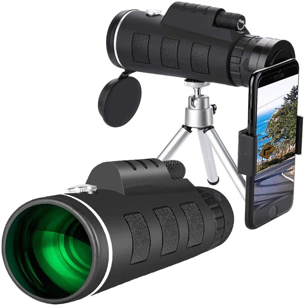 Monocular Telescopes for Adult, 40x60 High Power HD Monocular Telescope with Holder & Tripod, Waterproof Telescopes for Bird Watching/Hunting/Camping/Travelling/Hiking