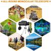 Monocular Telescope, 4060 Waterproof Fogproof HD High Power Monocular Scope, and Adjustable Tripod for Mobile Phone Bird Watching Hunting Hiking Camping - Double The Comfort view 2