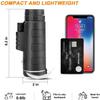Monocular Telescope, 4060 Waterproof Fogproof HD High Power Monocular Scope, and Adjustable Tripod for Mobile Phone Bird Watching Hunting Hiking Camping - Double The Comfort view 4