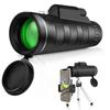Clear Night Vision with Adjustable Tripod for Mobile Phone Bird Watching Hunting Hiking Camping Travelling, Monocular 40x60 BAK4 High Power Waterproof Low Light,Monocular Telescope - Double The view 1