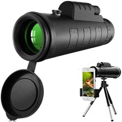 Monocular Telescope,40X60 High Power HD Monocular with Smartphone Holder Tripod for Bird Watching Camping Sightseeing