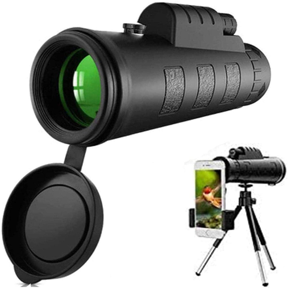 Monocular Telescope,40X60 High Power HD Monocular with Smartphone Holder Tripod for Bird Watching Camping Sightseeing