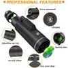 Monocular Telescope, 40 x 60 High Power BAK4 Prism & FMC HD Monocular IPX5 Waterproof with Smartphone Holder & Tripod, for Smartphone Bird Watching, Camping, Wildlife Landscape, Match Double The view 3