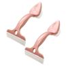 Didiseaon 2pcs Double-Headed Tile Cleaning Brushes for Bathroom Glass Scrubber Tool Pink Convenient for Hard Reach Corners for Toilets and Floors view 1