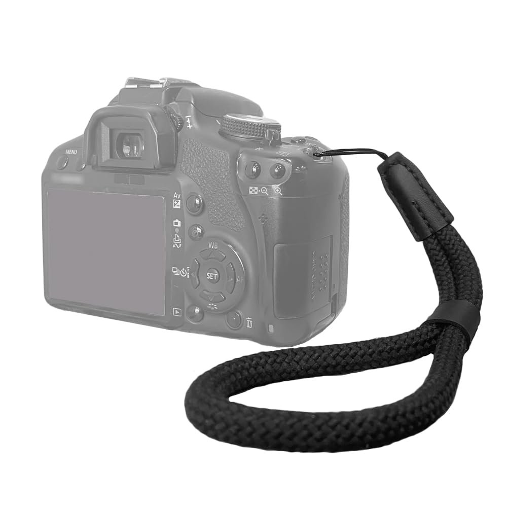AONTOKY Camera Wrist Strap Hand Strap Layard for Mirrorless Camera Point and Shoot Cameras Instant Film Camera with Small Attached Hole, Medium