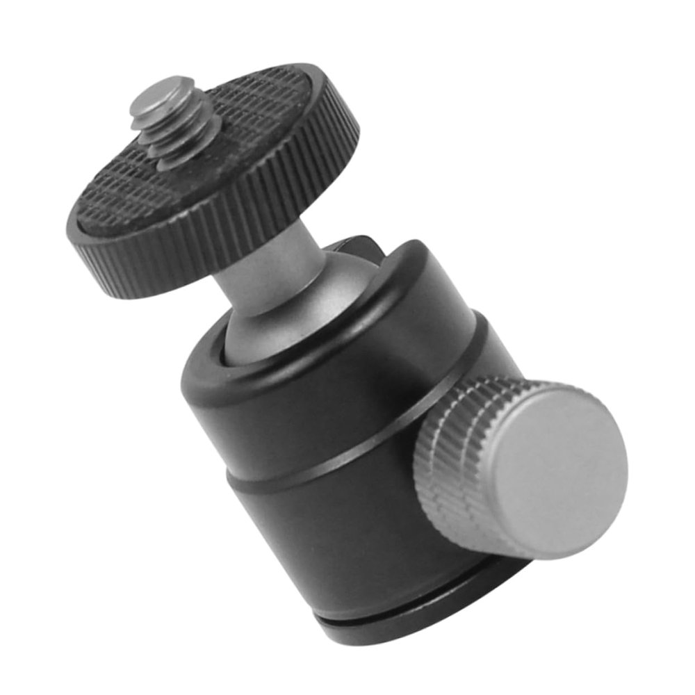 jojofuny Aluminum Alloy Spherical Gimbal Rotation for Ball Head Base Adapter Camera Mount for Tripod