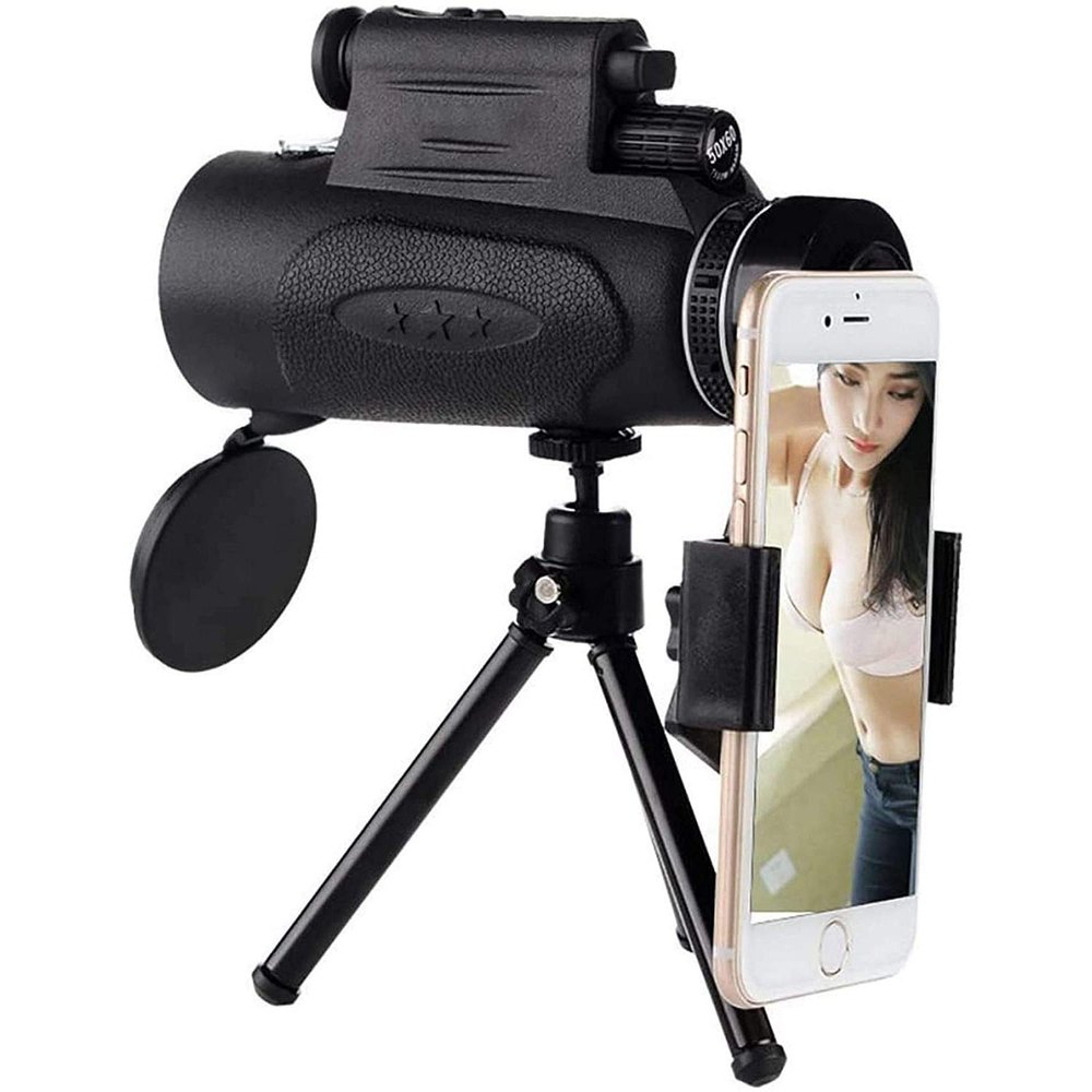 Monocular Telescope Powerful Monocular Long Range 8000M Telescope for Smartphone 100X90 Military Spyglass Zoom HD Hunting Optics Scope - Double The Comfort