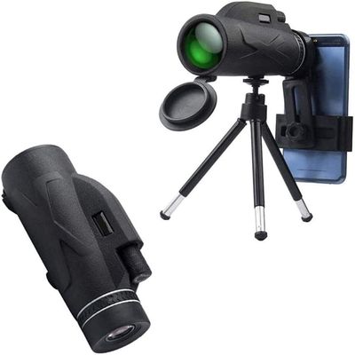 40x60 Monocular Telescope, Monocular for Mobile Phone Night Vision Professional Handheld HD Outdoor Monocular for Hunting Hiking - Double The Comfort
