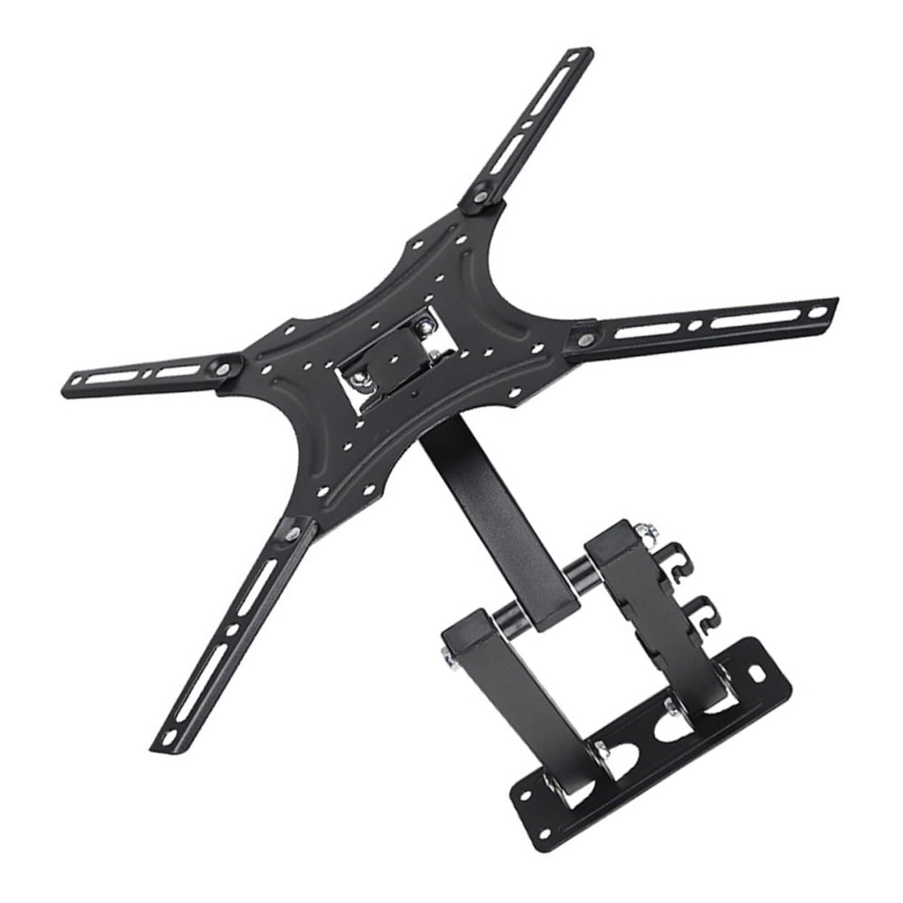 Homoyoyo Tv Wall Mount Stand Swivel Tv Bracket Height-Adjustable Cable Management System