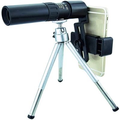 GeRRiT Telescope 4k 10-300x40mm Super TelePhoto Zoom Monocular Portable Telescope for Camping Portable Telescope for Camping Great Gift for Kids, blackone