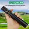 GeRRiT Telescope 4k 10-300x40mm Super TelePhoto Zoom Monocular Portable Telescope for Camping Portable Telescope for Camping Great Gift for Kids, blackone view 4